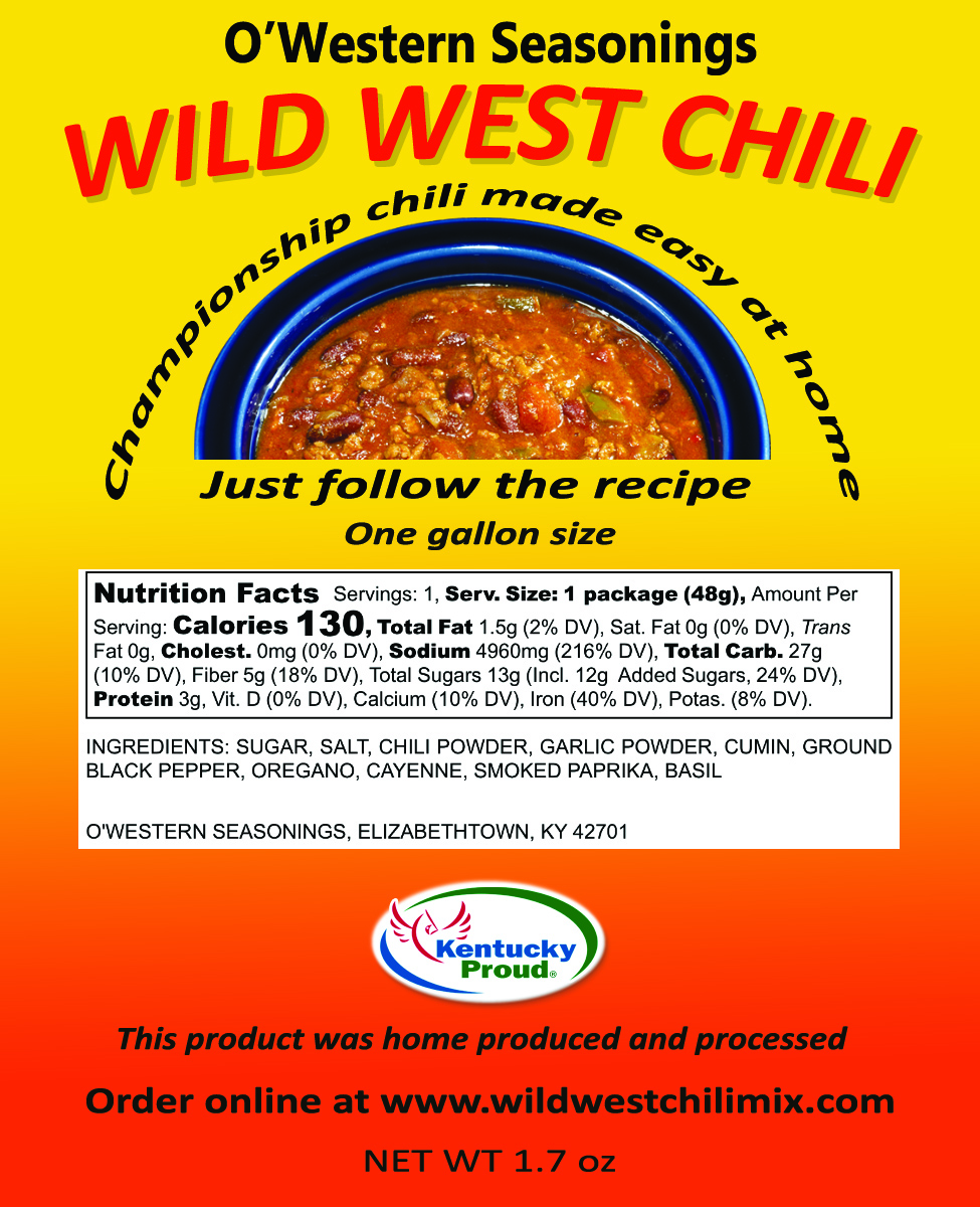 Wild West Chili Mix Packet