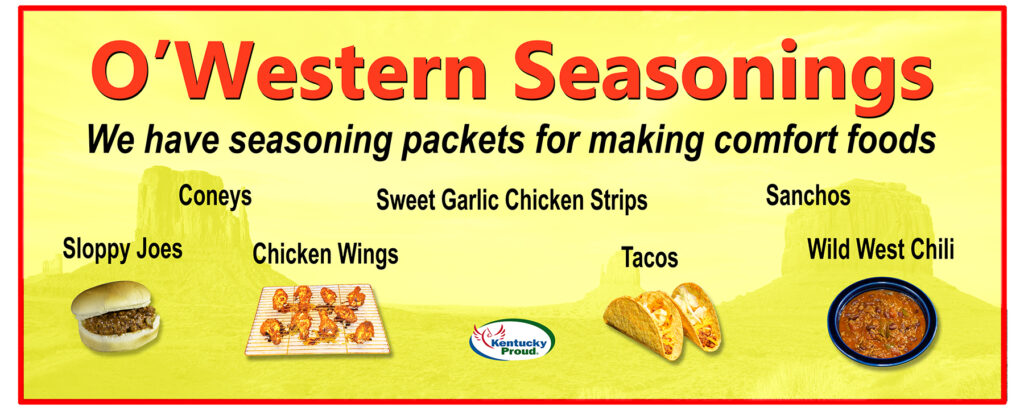 O'Western Seasonings Banner