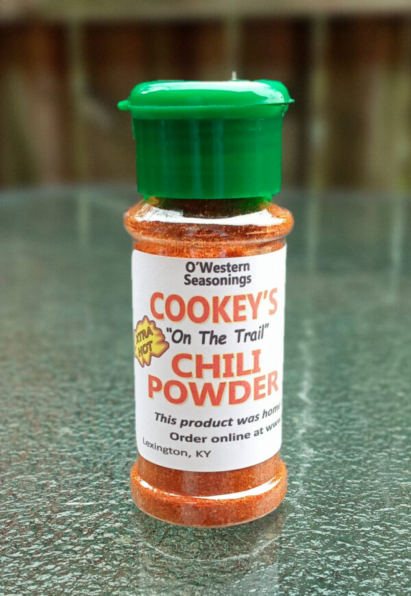 Cookey's "On The Trail" Chili Powder is a very well mixed combination of spices to give your taste buds an exciting experience of flavor with depth and an extra kick of heat.